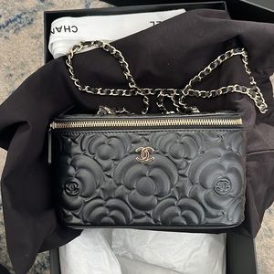 Chanel Camellia Vanity Crossbody Full Set